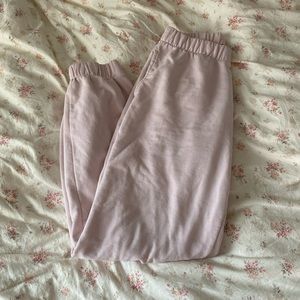 brandy melville baby pink sweatpants